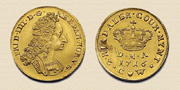 1 Kurantdukat (2 Riksdaler), Friedrich IV. 1716. Gold.