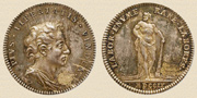 Медальер Бенгт Рихтер (1670-1735). 
Медаль в честь короля Карла XII - благочестивого защитника свобод. 1709г. Серебро.