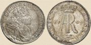 1 талер Августа II. 1709г. Серебро. Медальер Иоанн Лоренц Холланд (1698-1716). Монетный двор, г. Дрезден.