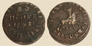 1 Kopeke, Zar Peter I, 1715. Kupfer.