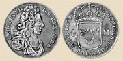 4 mark 1698. Silver.