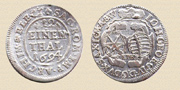 1/12 Taler,  Johann Georg IV. Leipziger Münzprägeanstalt, 1694. Silber.