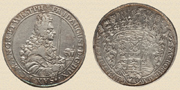 1 талер Иоанна Георга IV. 1639г. Серебро.