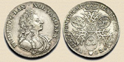 1 Krone, Friedrich IV. 1702. Silber.