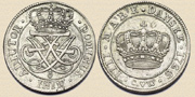 4 Mark (1 Krone), Friedrich IV. 1726. Silber.