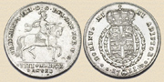 4 Mark (1 Krone), Friedrich IV. 1711. Silber.