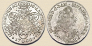 1 Krone 1700. Silver.